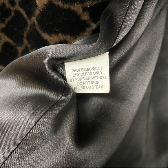 Penny Lane Style Women's Faux Fur Heavy Jacket Animal Print Brown Long Sleeve - Picture 9 of 16